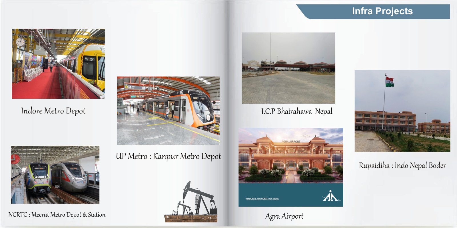 Infrastructure portfolio page from the company profile