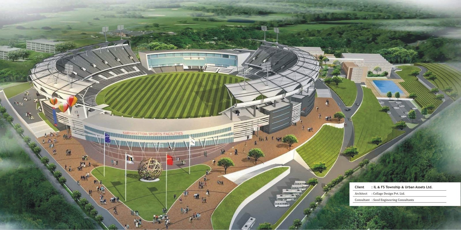 Stadium project image featured in the company profile